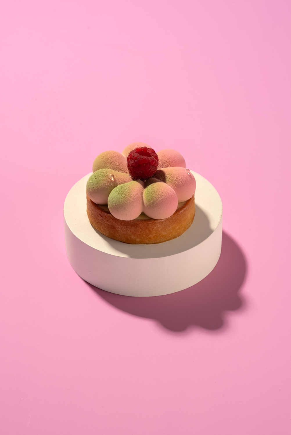 Pistachio and Raspberry Tart