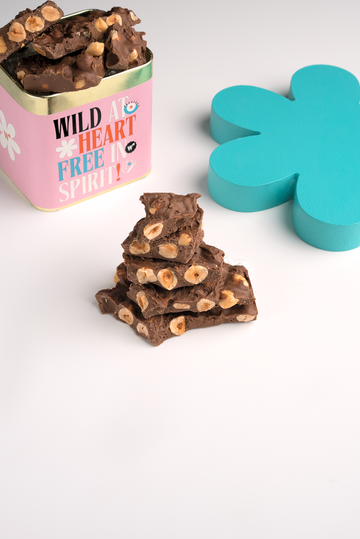 Hazelnut and Crunchy Milk Chocolate Barks
