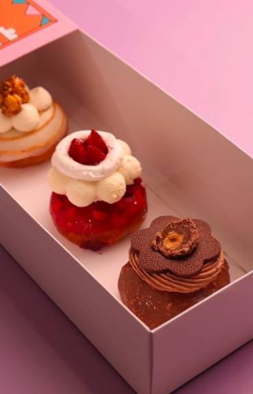 Box of 3 donuts Hamper