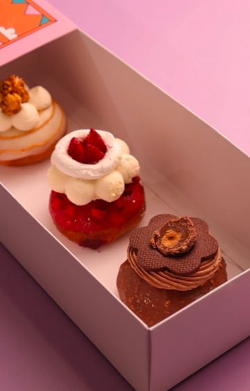 Box of 3 donuts Hamper