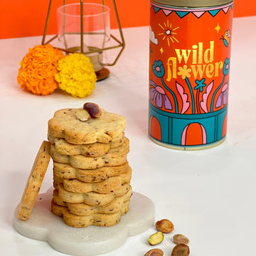 Rose & Pistachio Shortbread (Cookies Tin Of 5)